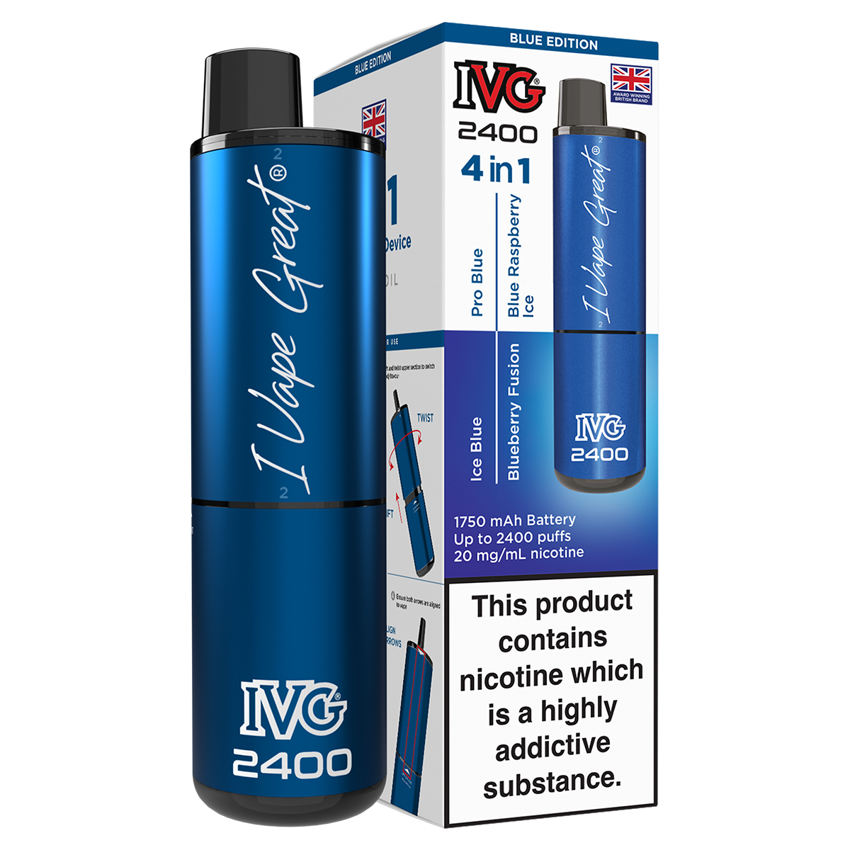 Blue Edition IVG 2400 Disposable Device