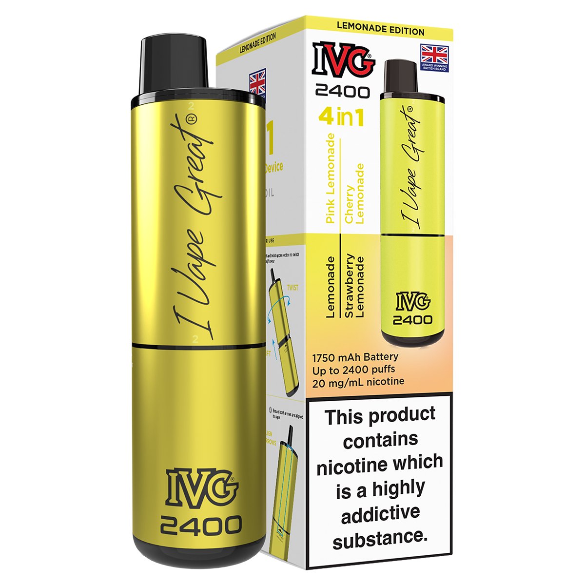 IVG 2400 Rechargeable Vape Kit