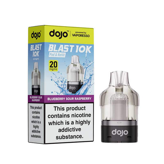 Vaporesso DOJO Blast 10K Blueberry Sour Raspberry Prefilled Pod & Refill