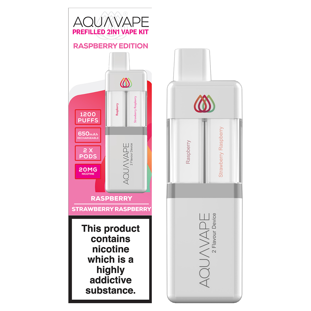 Aquavape 2in1 Vape Kit Raspberry Edition