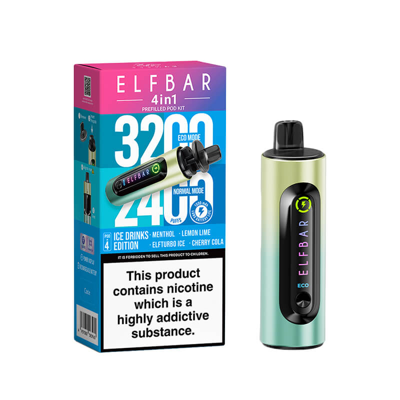Elf Bar 4-in-1 Pod Kit – Ultimate Vaping Experience with 3200 Puffs