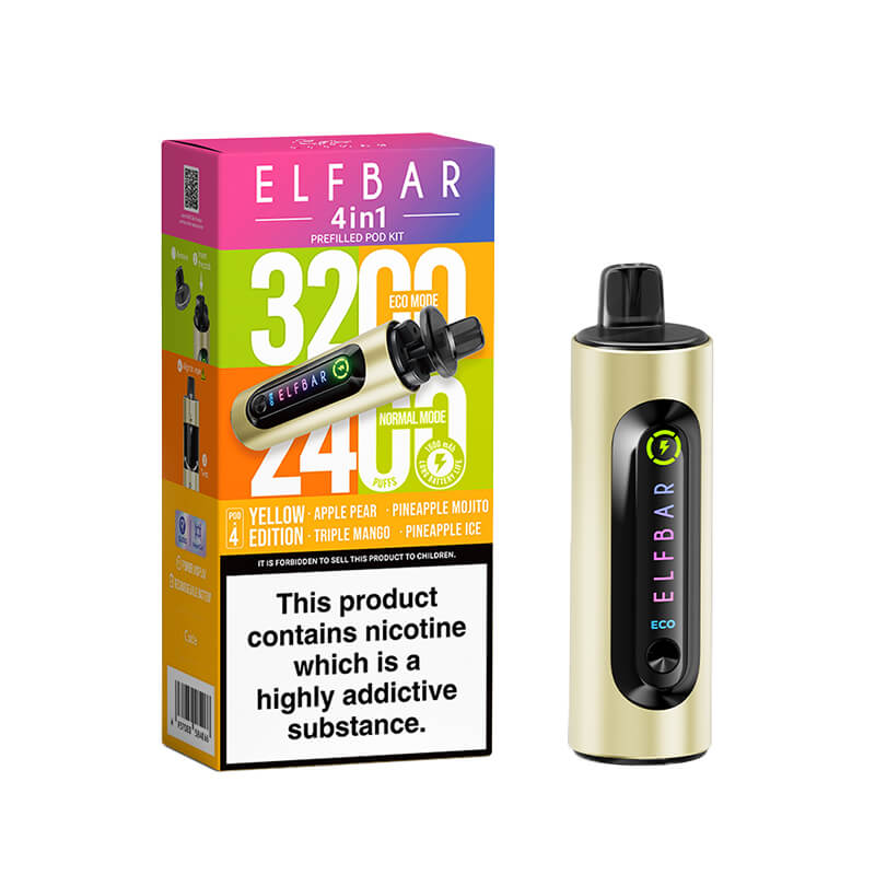 Elf Bar 4-in-1 Pod Kit – Ultimate Vaping Experience with 3200 Puffs