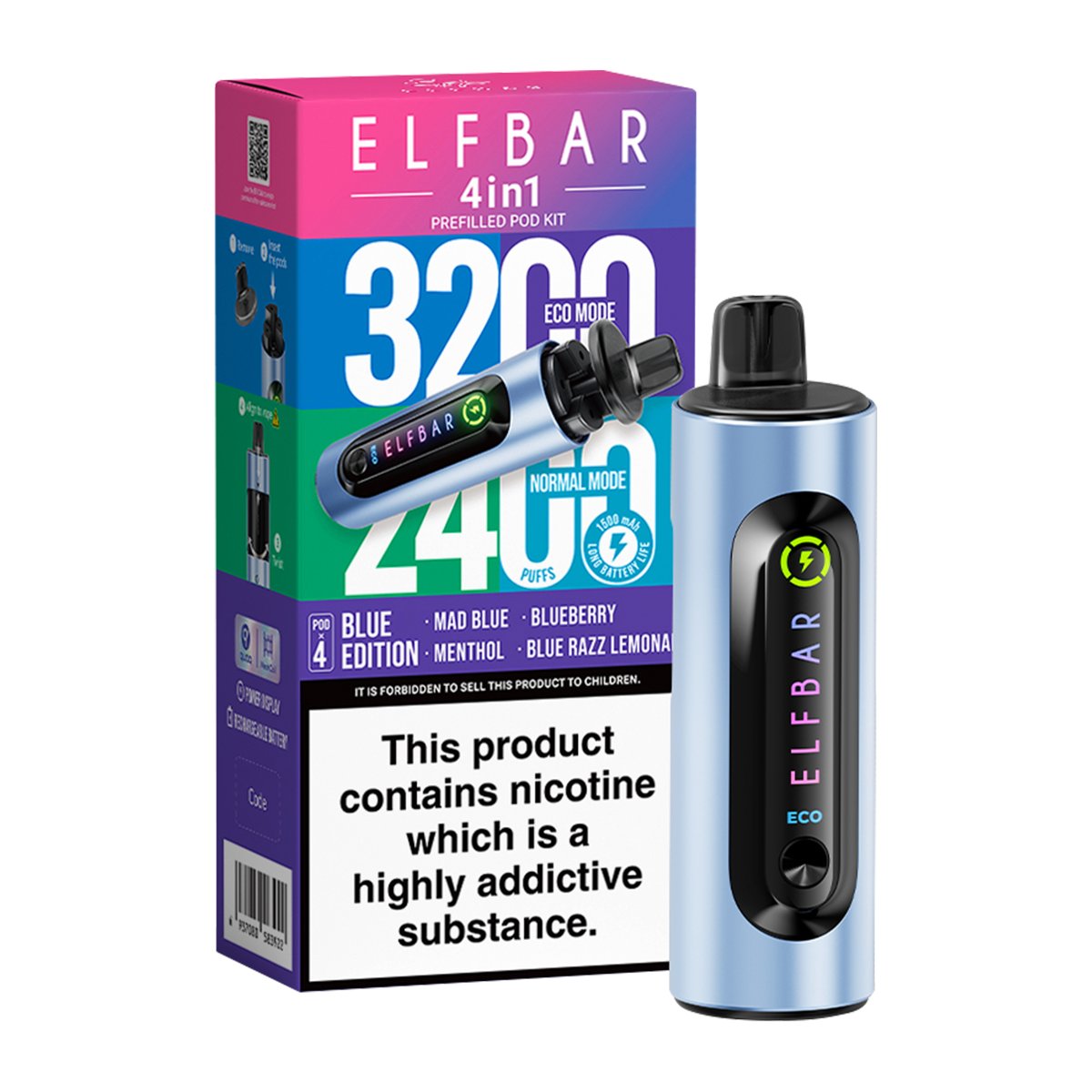 Blue Edition Elfbar 4in1 Vape Kit