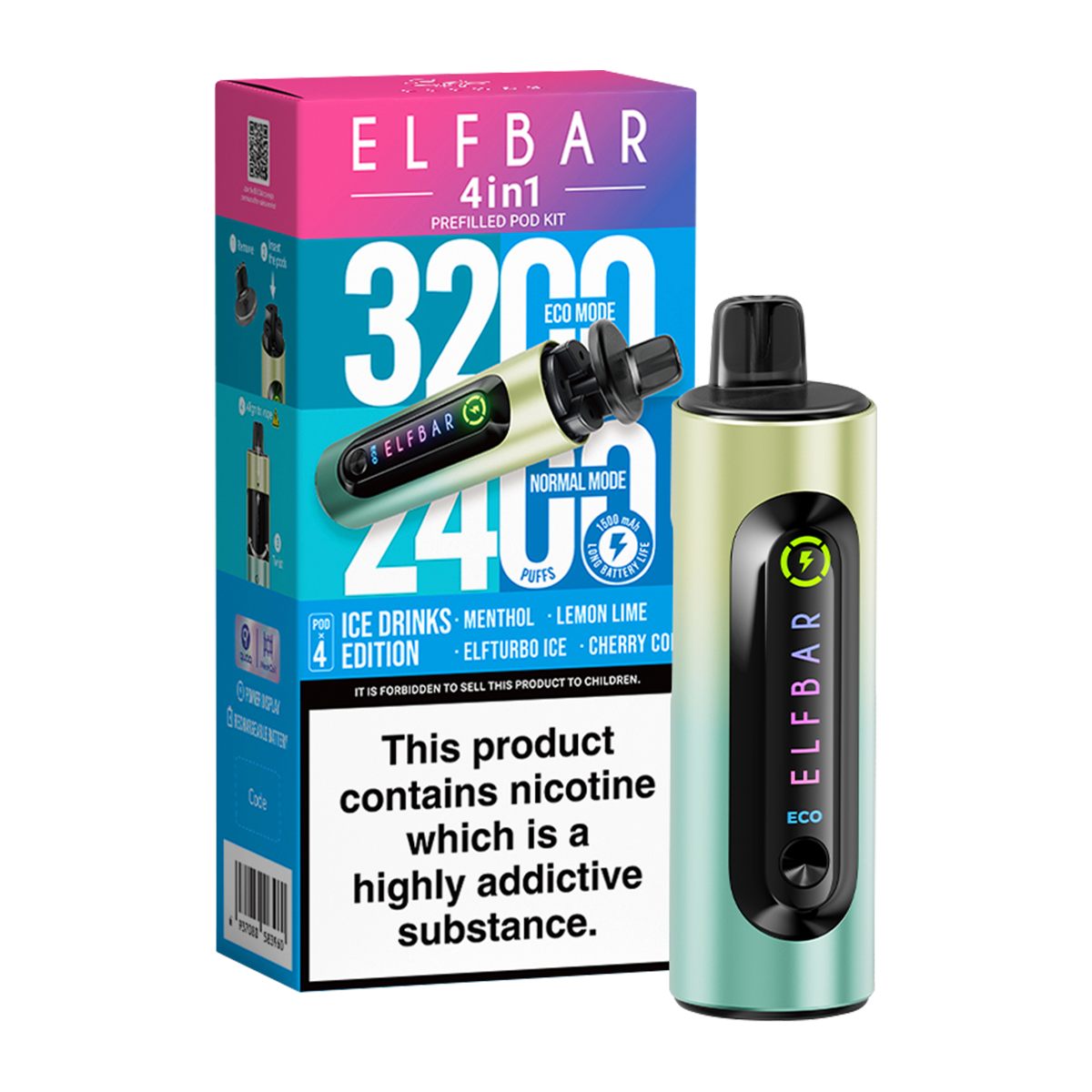 Ice Drinks Edition Elfbar 4in1 Vape Kit