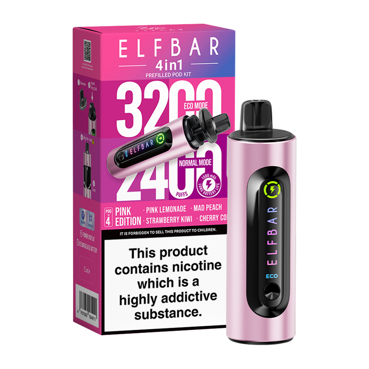 Pink Edition Elfbar 4in1 Vape Kit