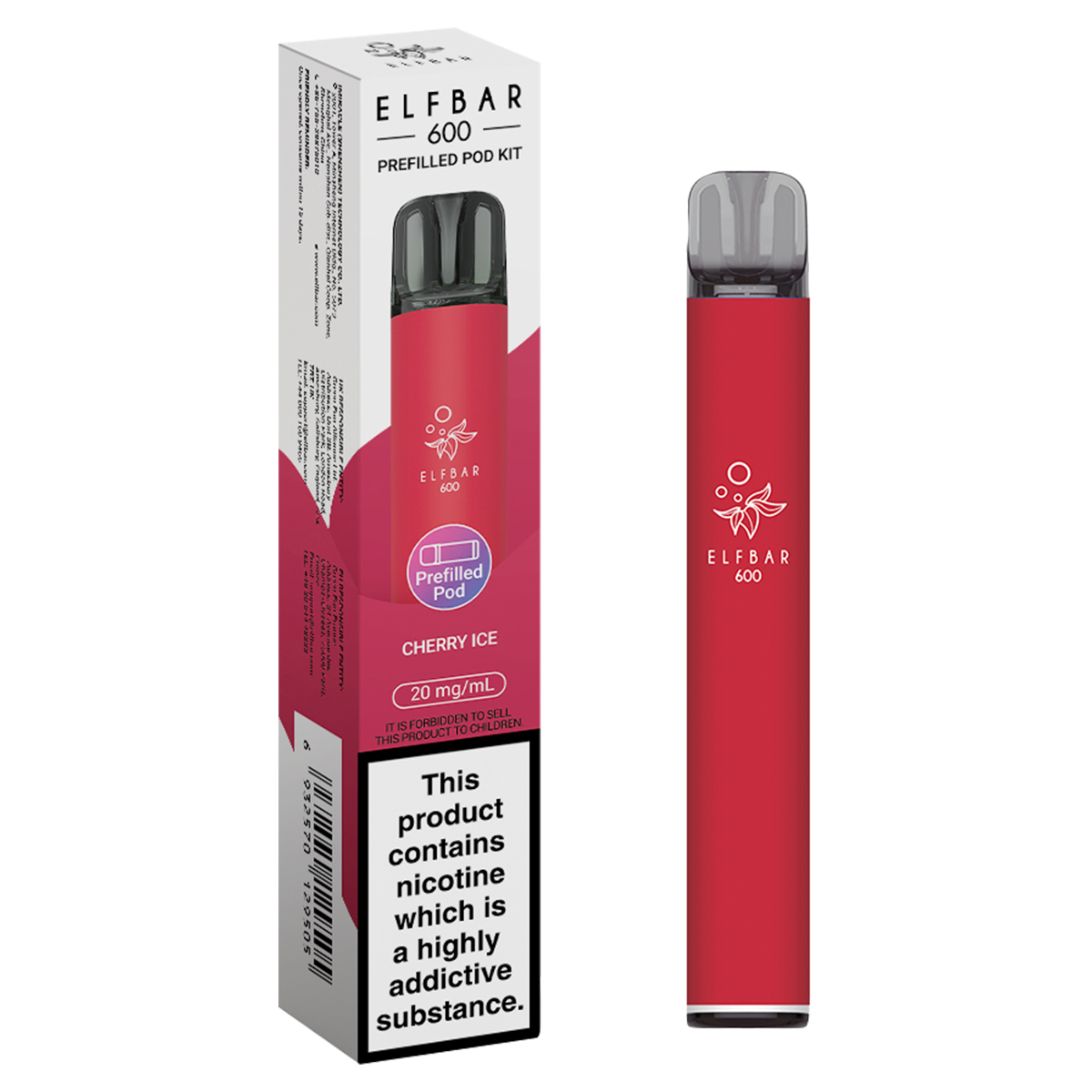 elfbar 600 prefilled pod kit cherry ice