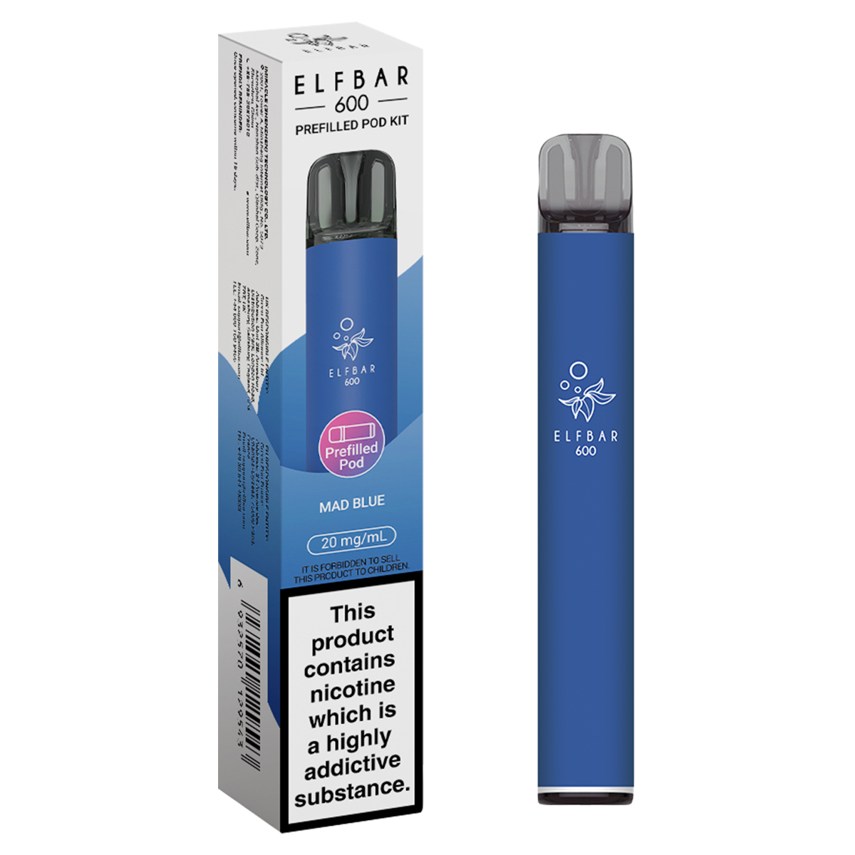 elfbar 600 prefilled pod kit mad blue