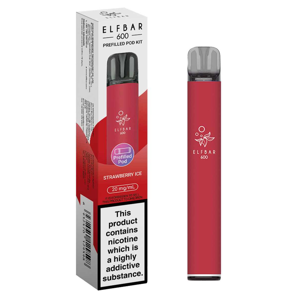 elfbar 600 prefilled pod kit strawberry ice