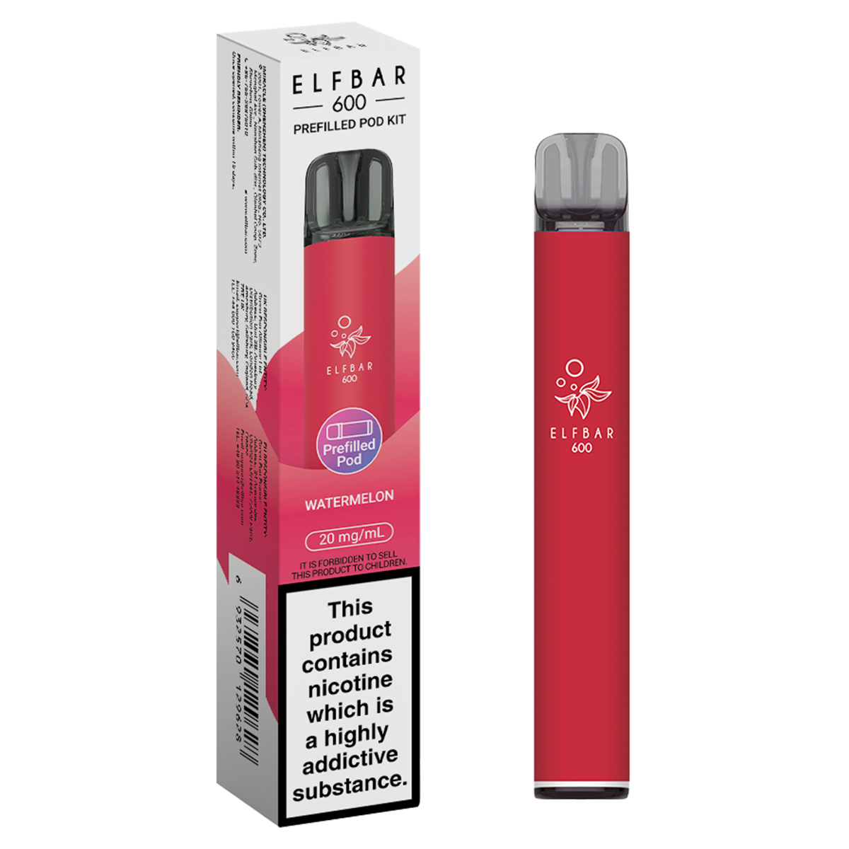 elfbar 600 prefilled pod kit watermelon