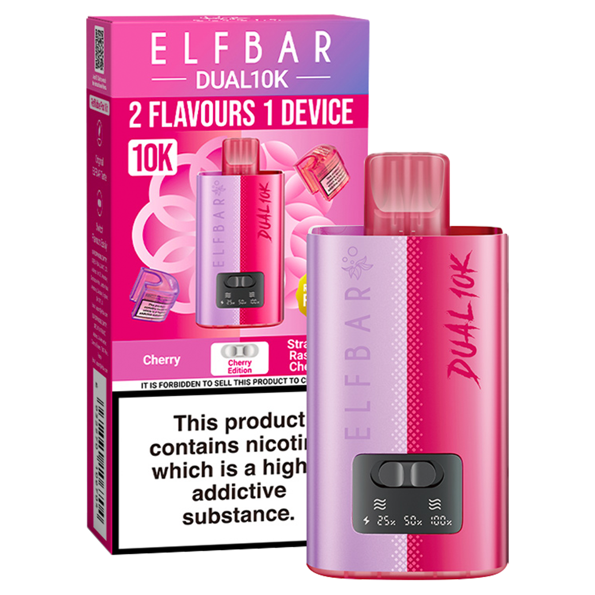 Elfbar Dual 10k Vape Kit Cherry Edition
