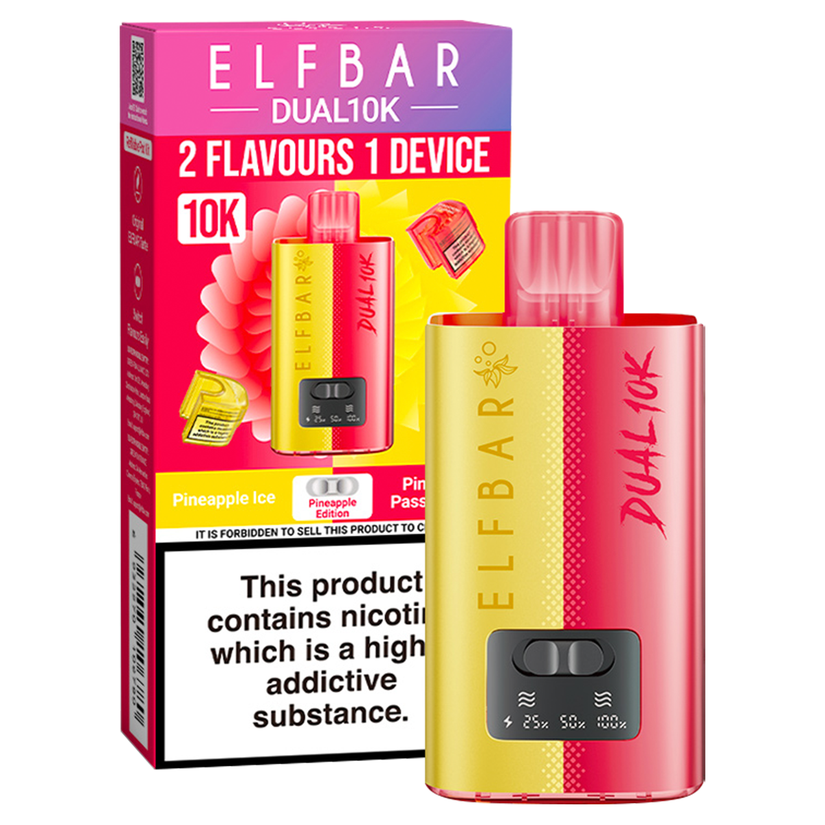 Elfbar Dual 10k Vape Kit Pineapple Edition