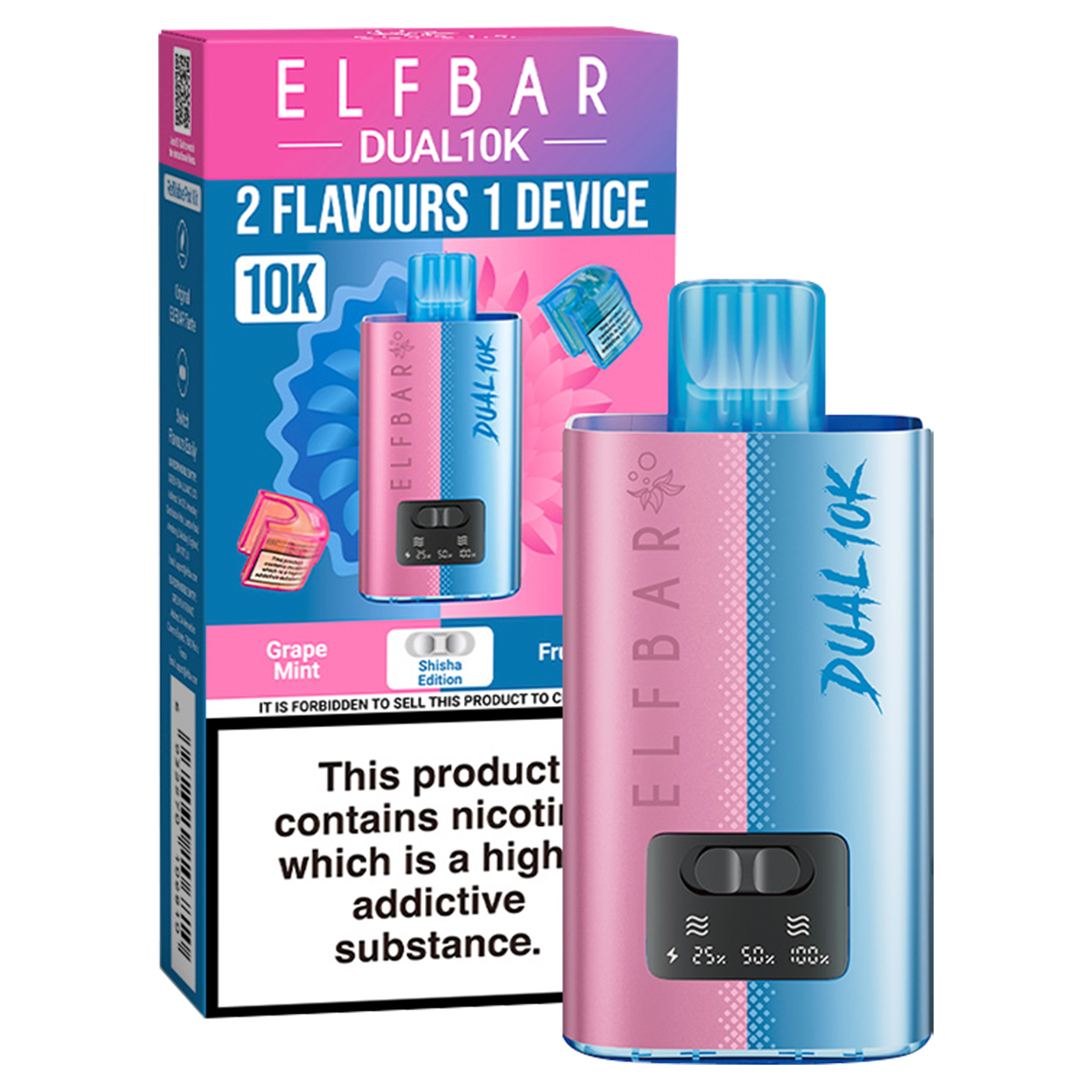 Elfbar Dual 10k Vape Kit Shisha Edition