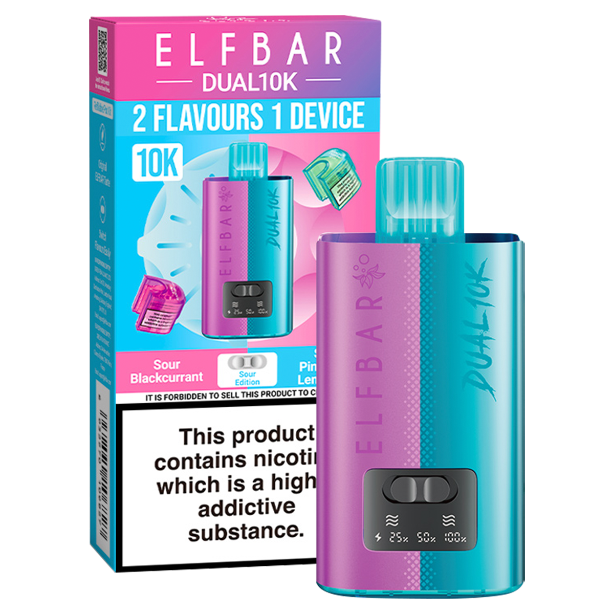 Elfbar Dual 10k Vape Kit Sour Edition