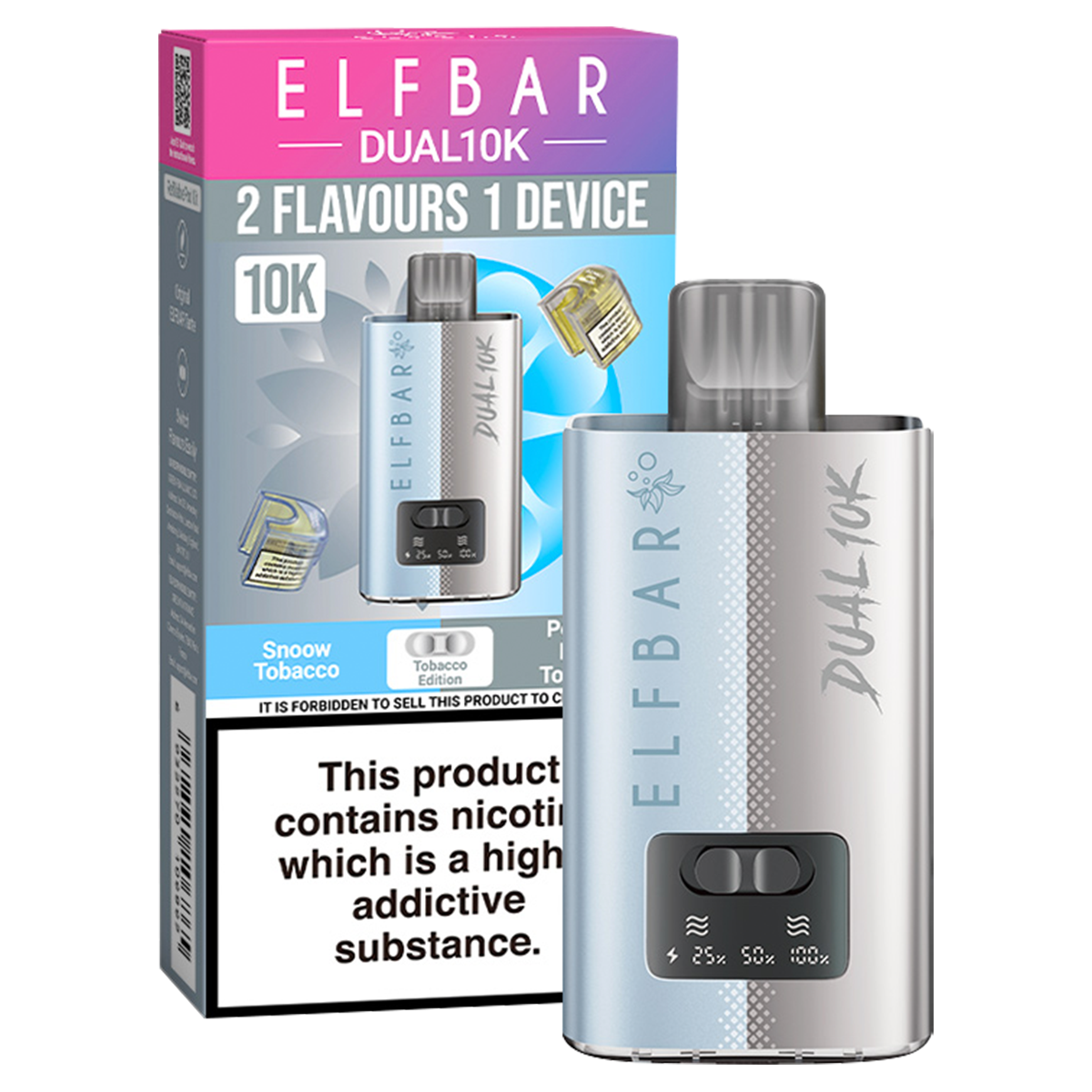 Elfbar Dual 10k Vape Kit Tobacco Edition