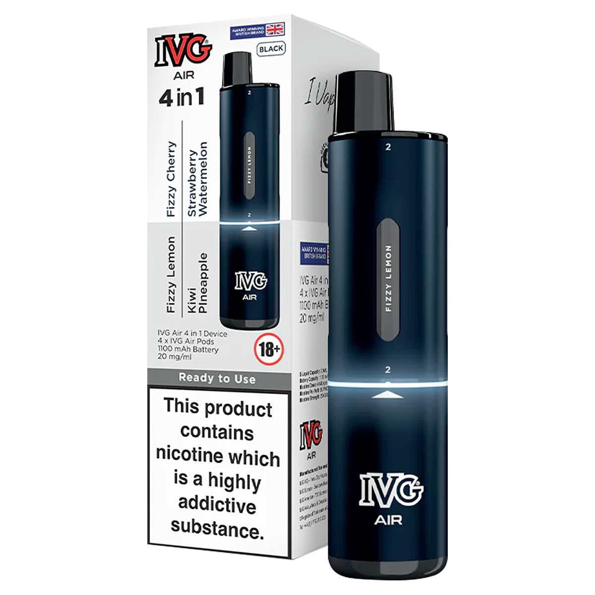Black Edition IVG Air 4 in 1 Vape Kit