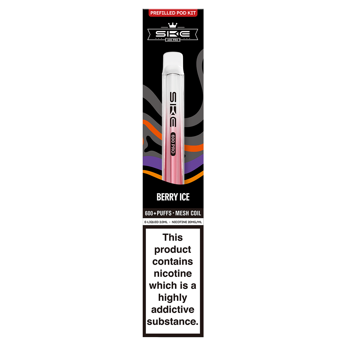 ske 600 pro vape kit berry ice