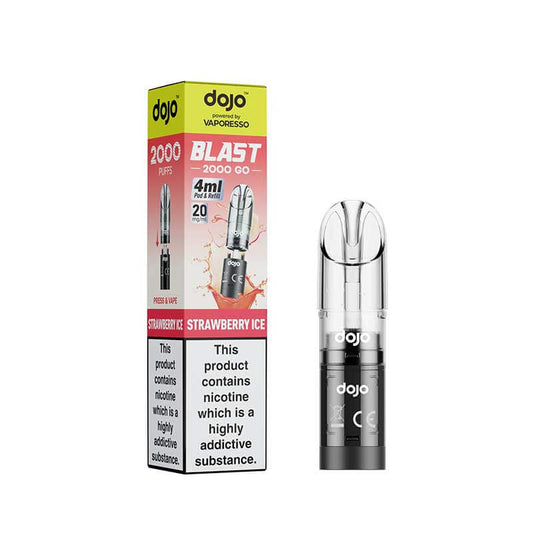Vaporesso DOJO Blast 2000 Go Strawberry Ice Prefilled Pod & Refill