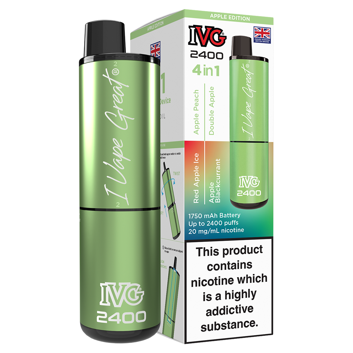IVG 2400 Rechargeable Vape Kit