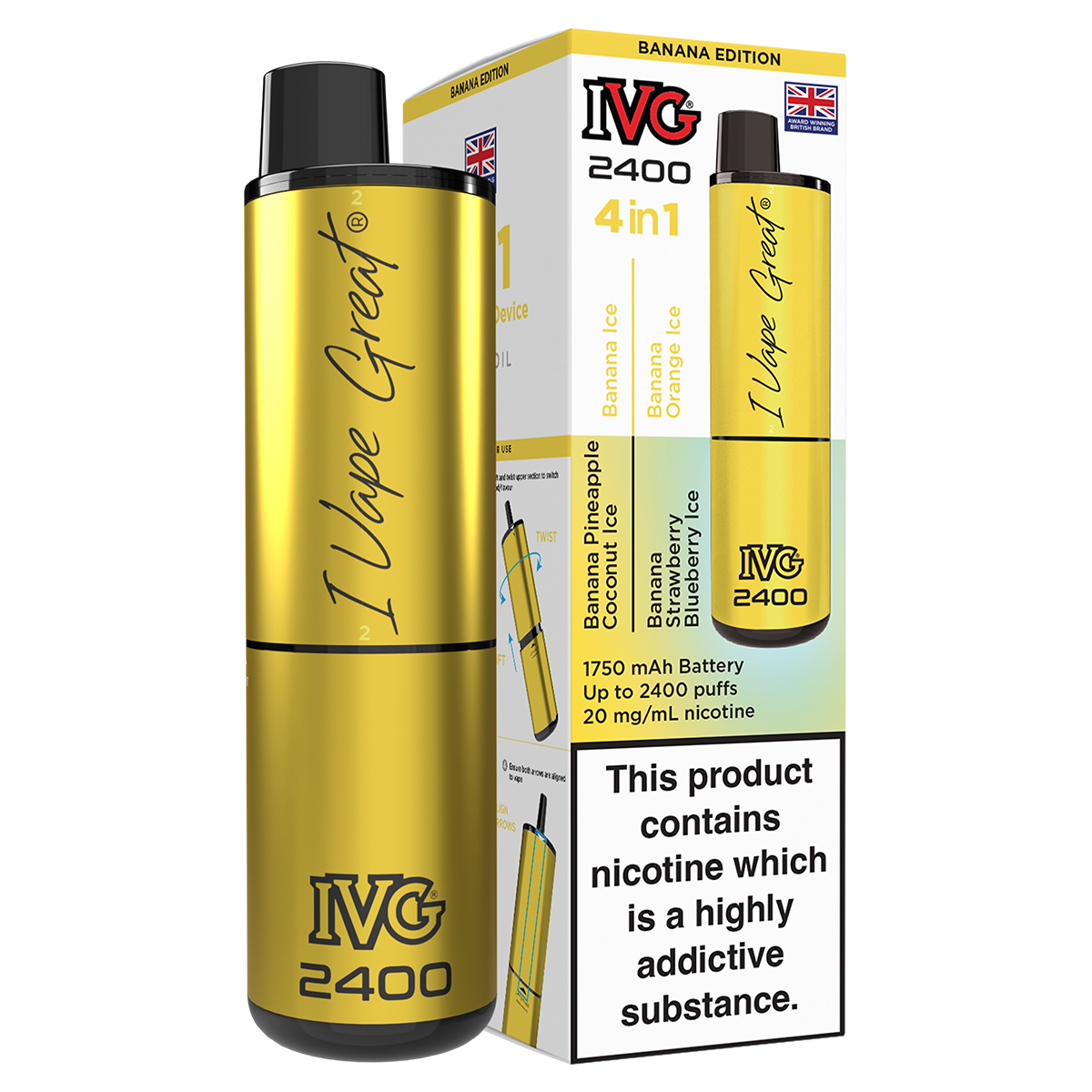 IVG 2400 Rechargeable Vape Kit