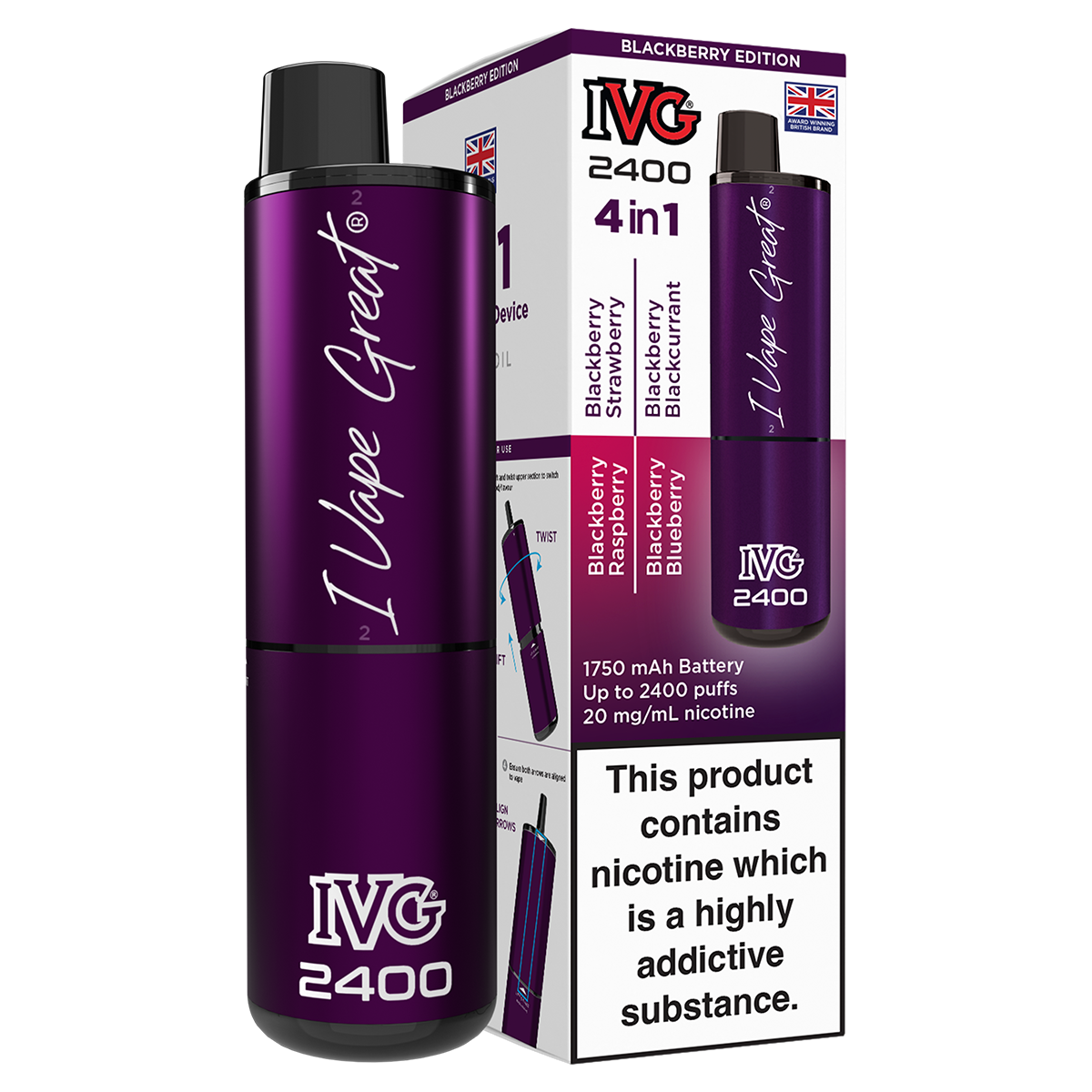 IVG 2400 Rechargeable Vape Kit