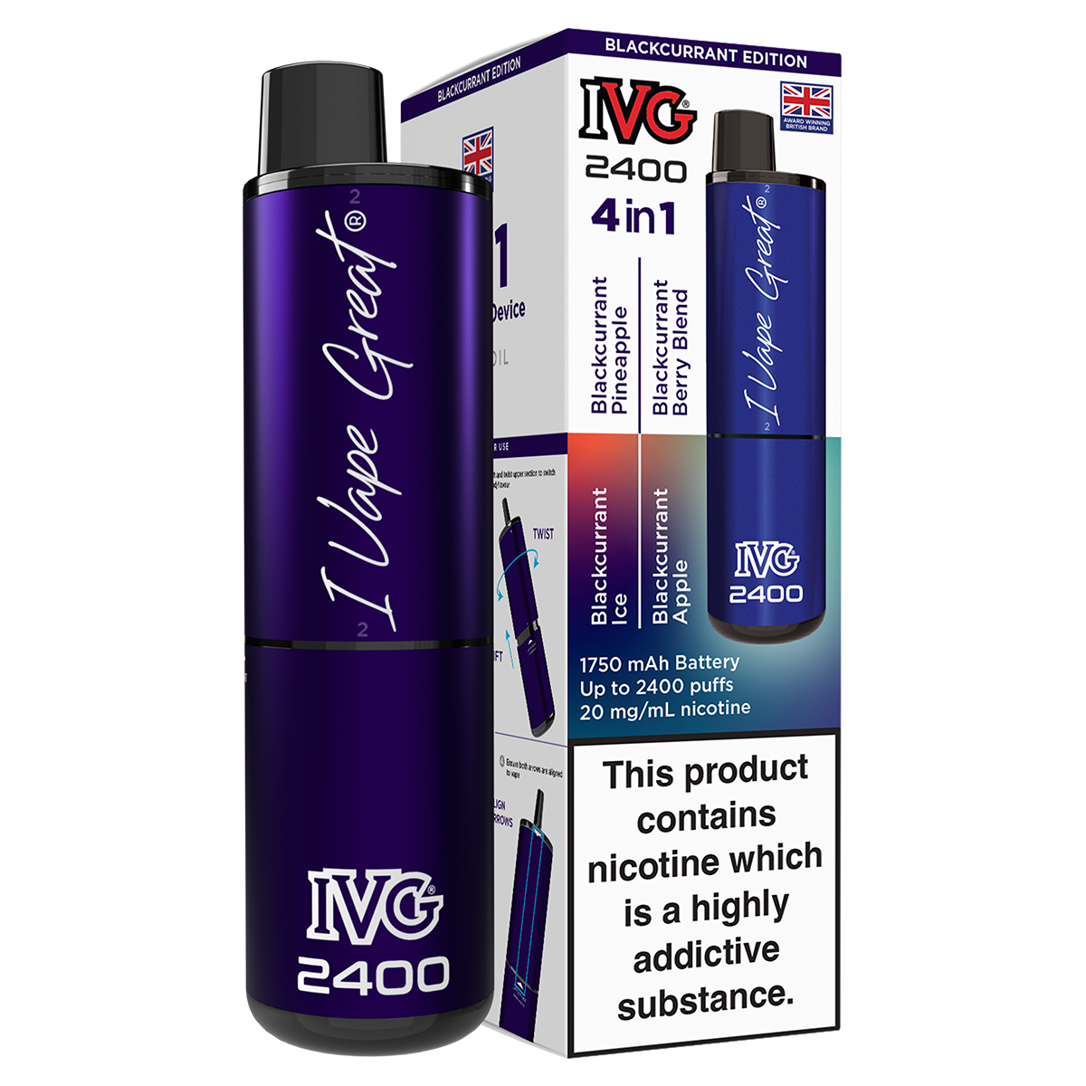 IVG 2400 Rechargeable Vape Kit
