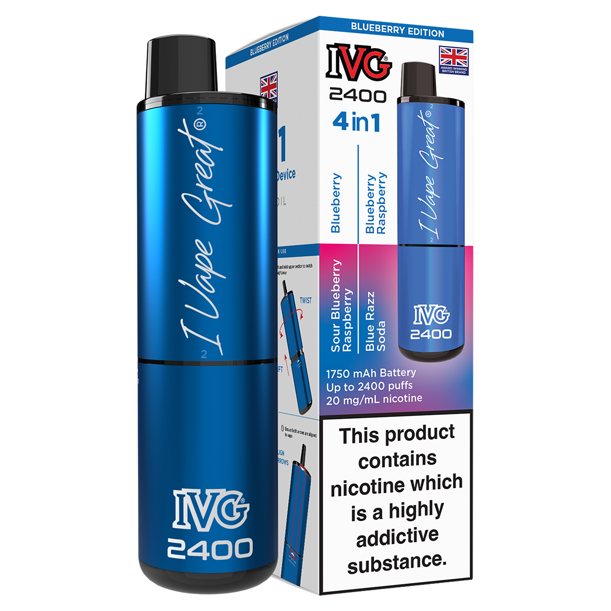 IVG 2400 Rechargeable Vape Kit