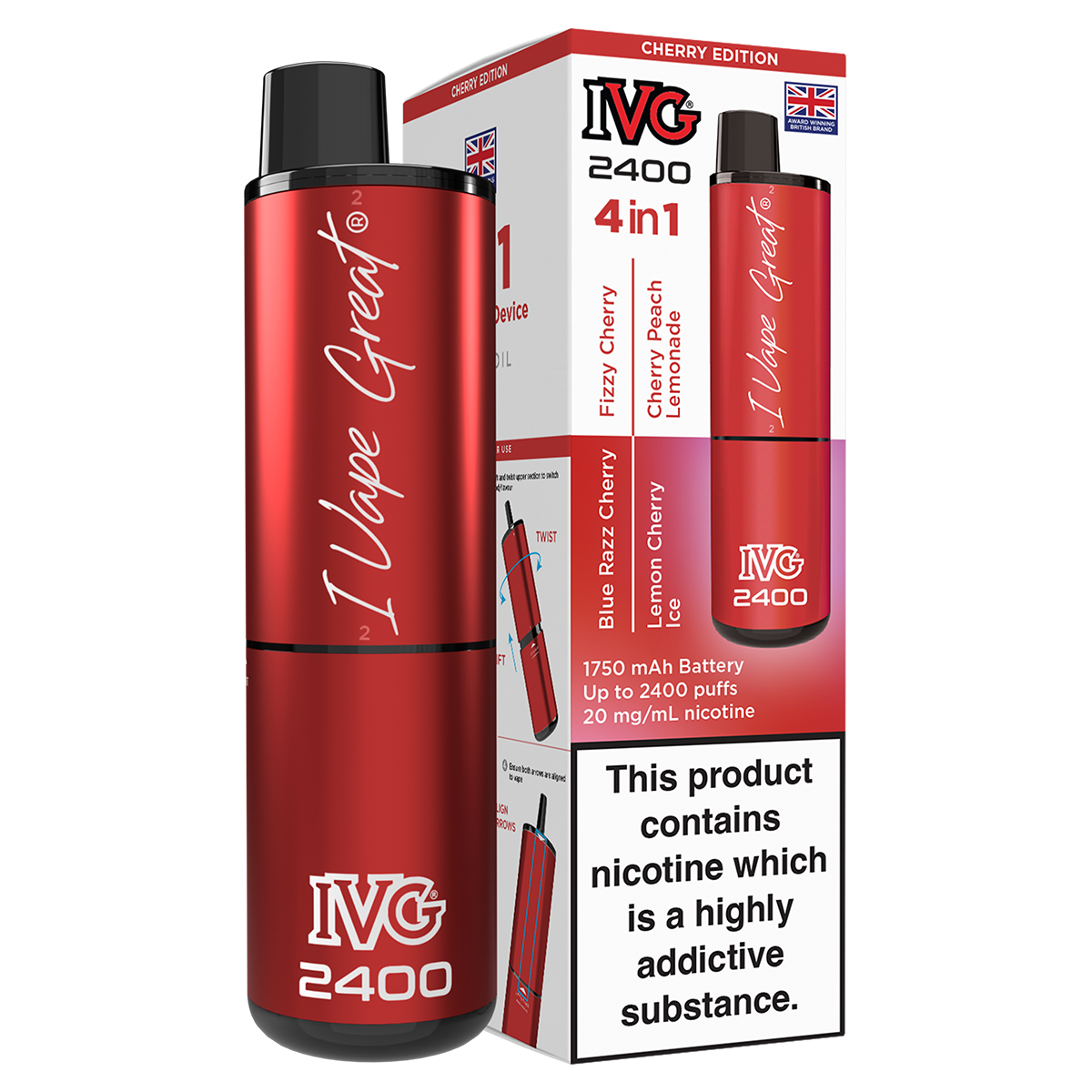 Cherry Edition IVG 2400 Disposable Device