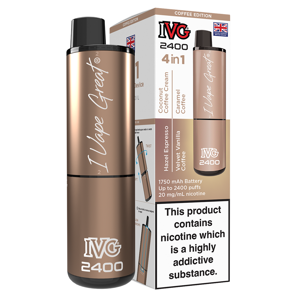 IVG 2400 Rechargeable Vape Kit