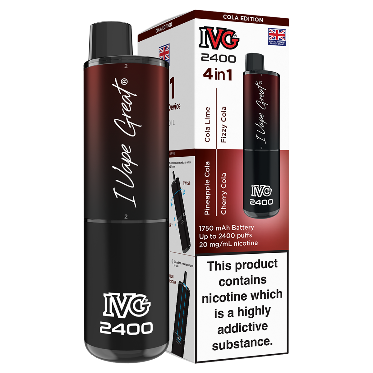 IVG 2400 Rechargeable Vape Kit