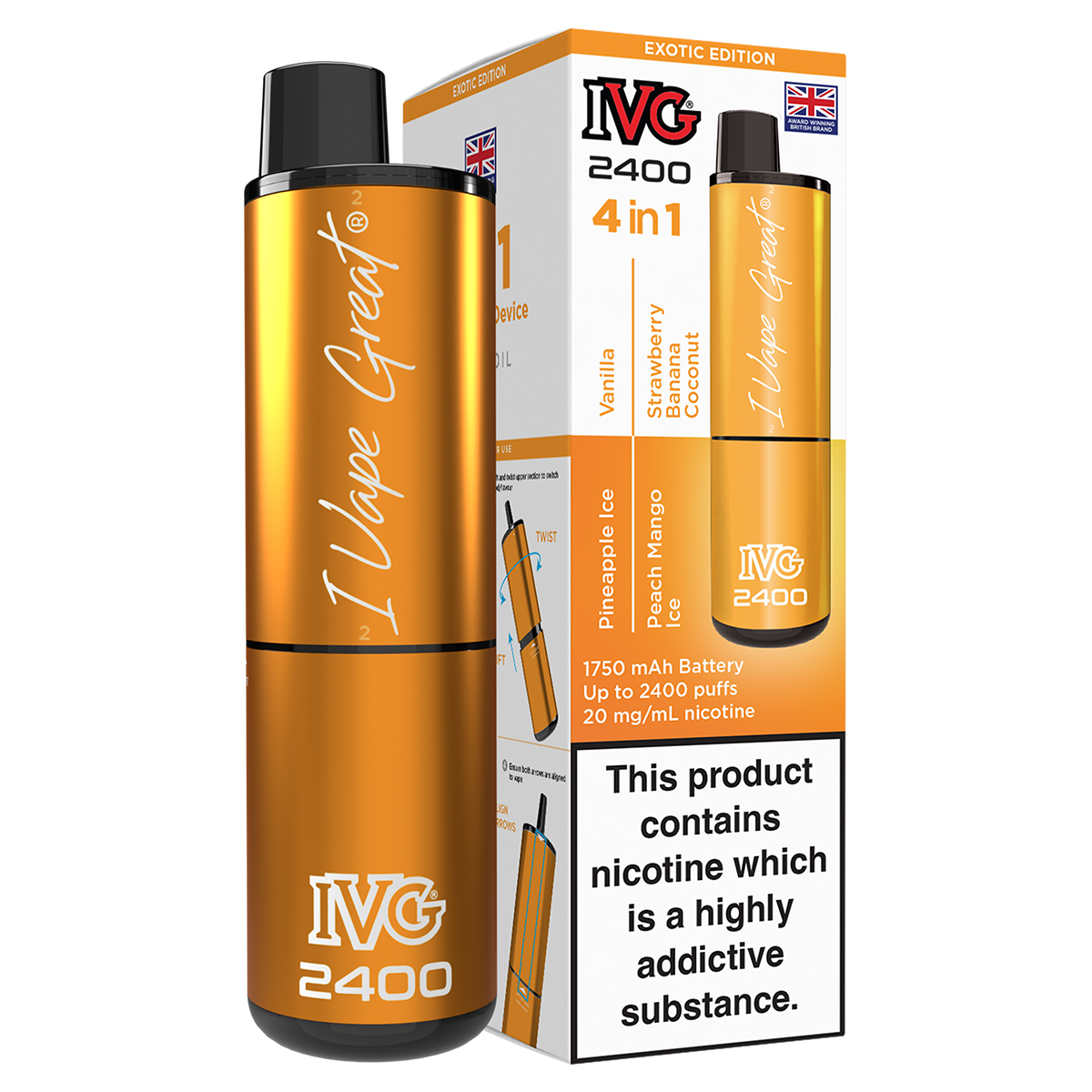 IVG 2400 Rechargeable Vape Kit