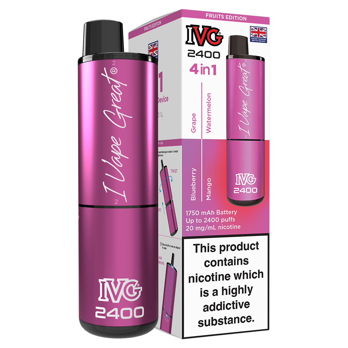 Fruits Edition IVG 2400 Disposable Device