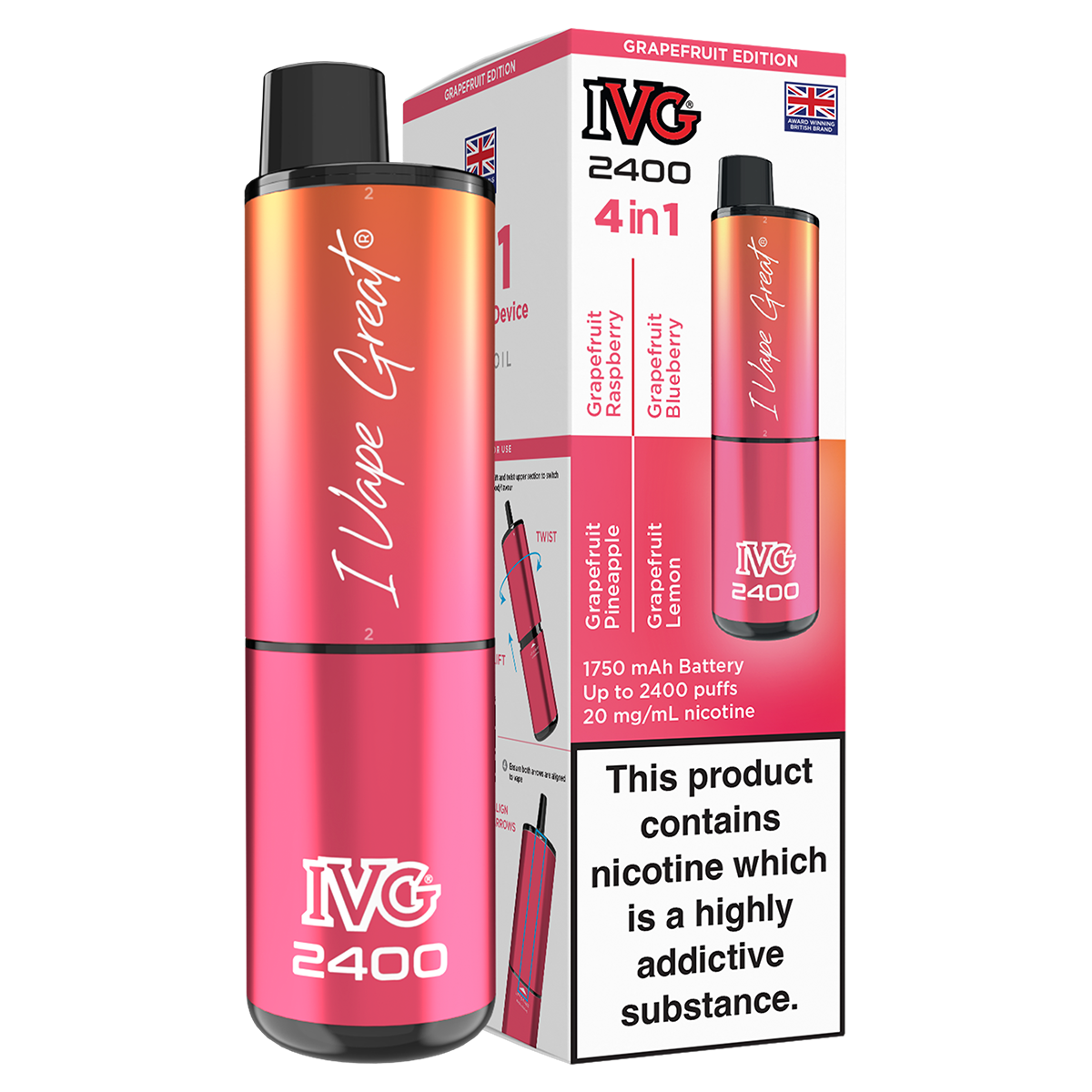 IVG 2400 Rechargeable Vape Kit