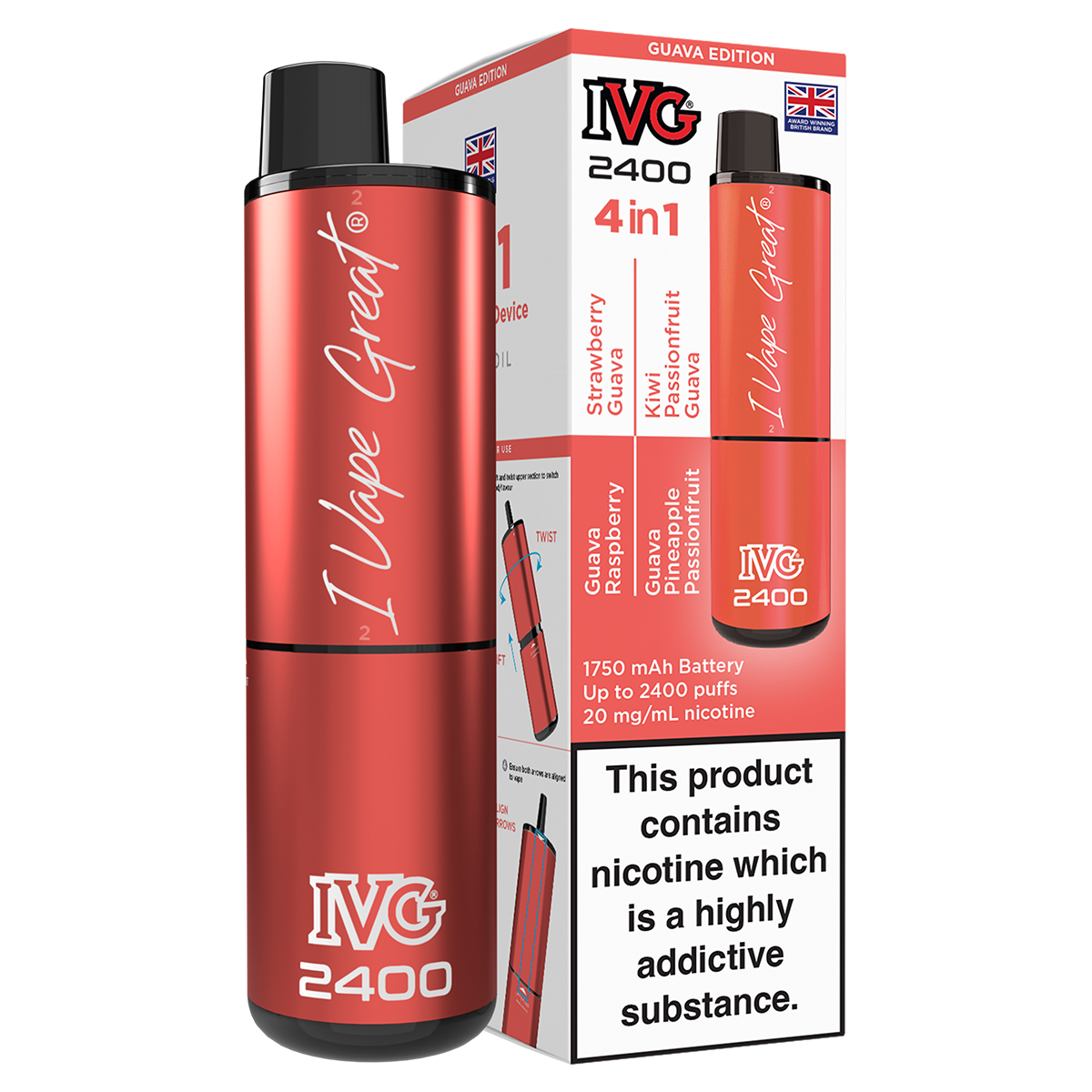 IVG 2400 Rechargeable Vape Kit