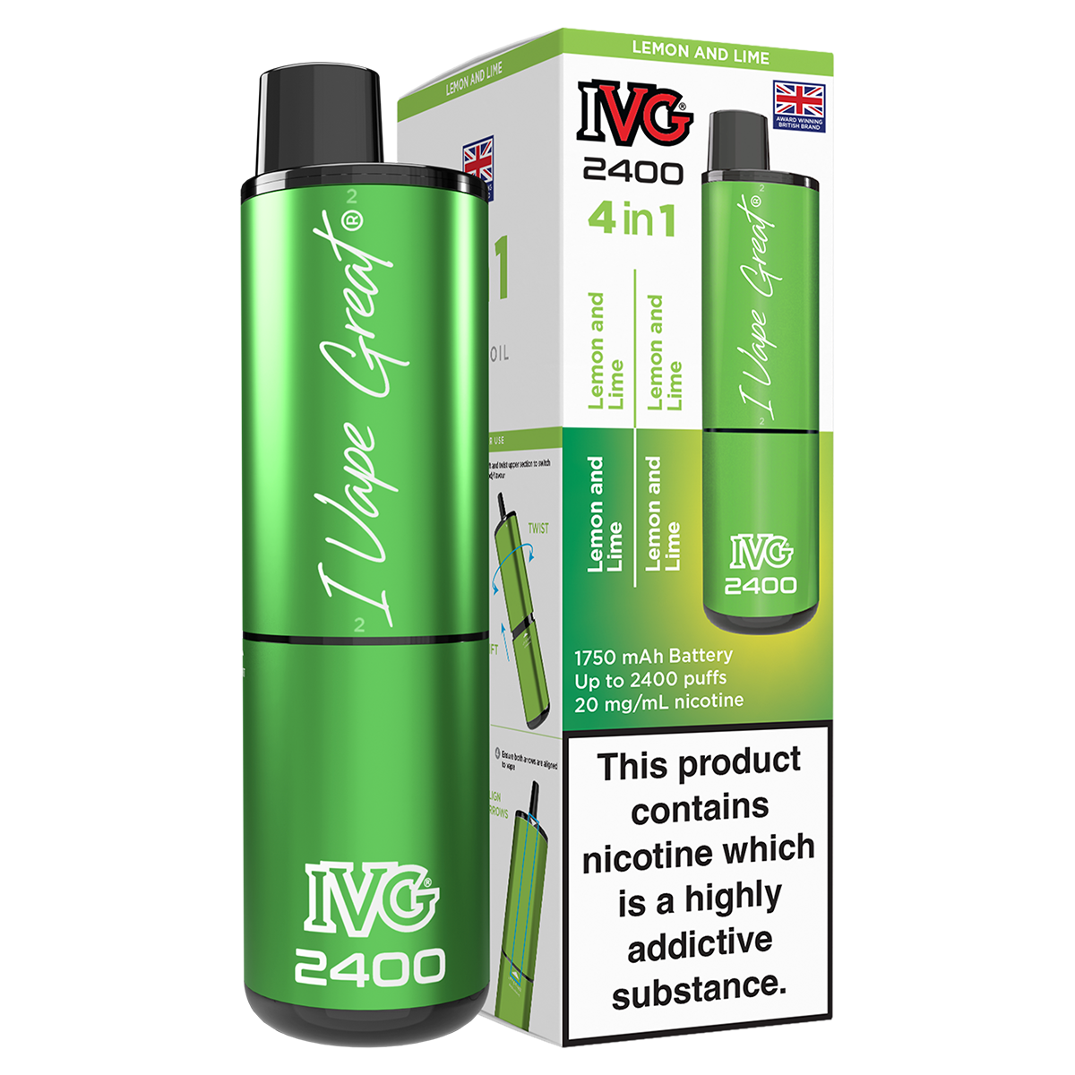 IVG 2400 Rechargeable Vape Kit