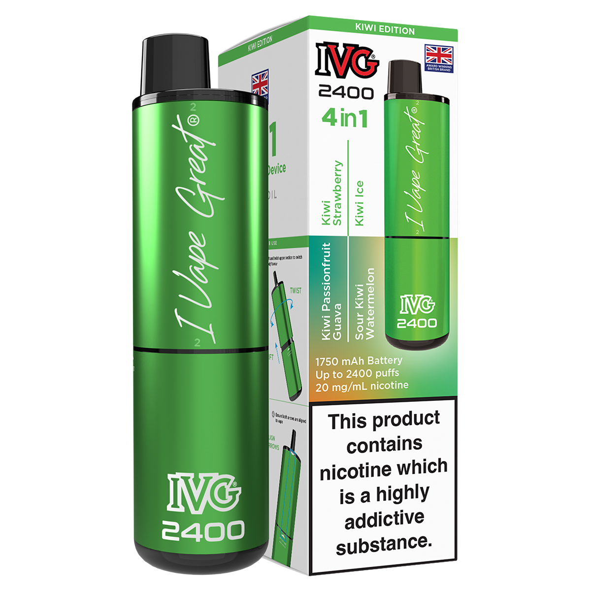 IVG 2400 Rechargeable Vape Kit