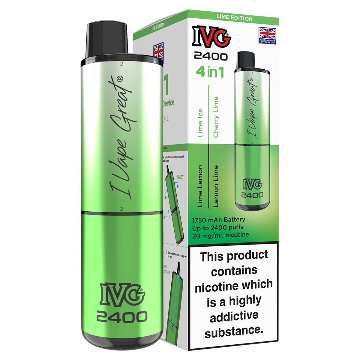IVG 2400 Rechargeable Vape Kit