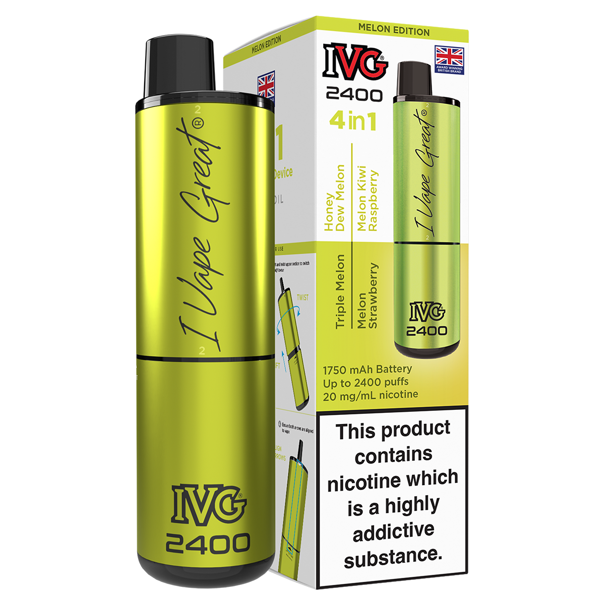 IVG 2400 Rechargeable Vape Kit
