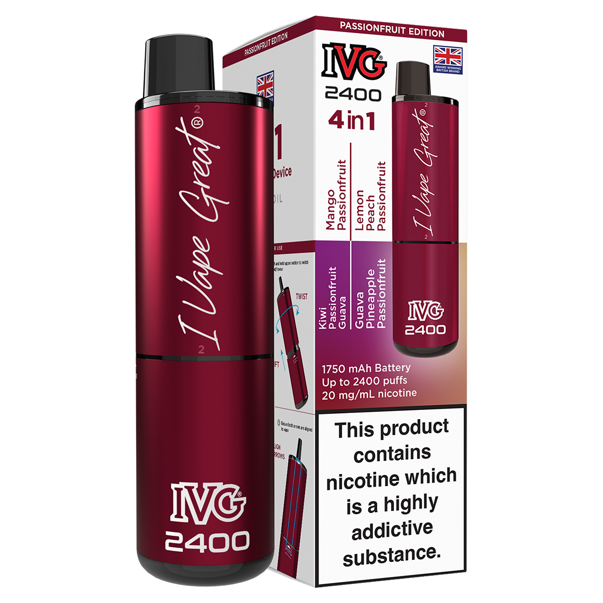 IVG 2400 Rechargeable Vape Kit