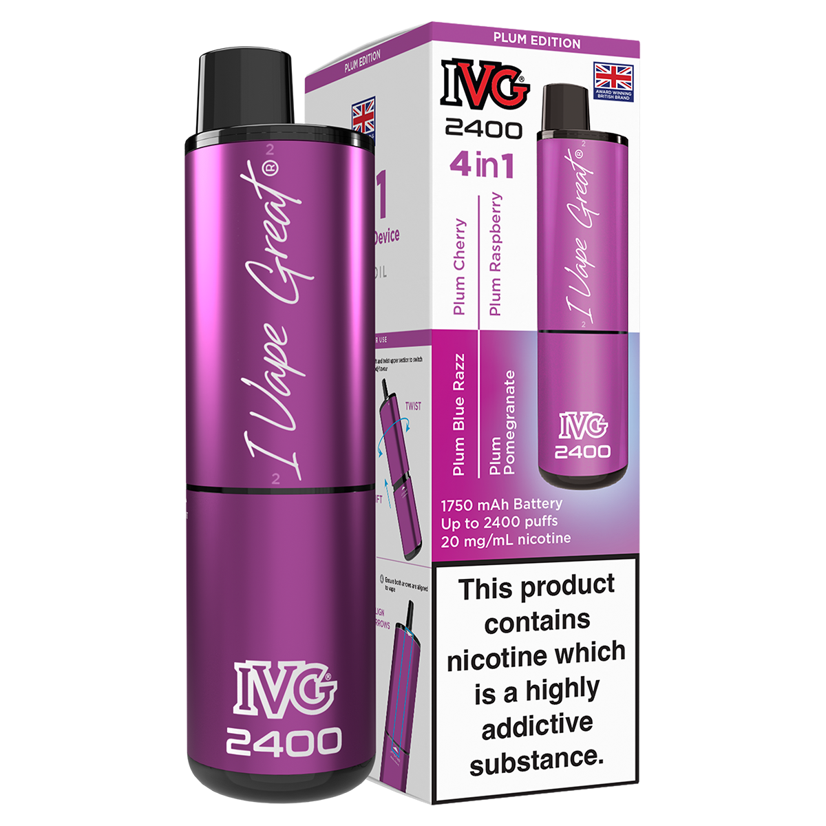 IVG 2400 Rechargeable Vape Kit