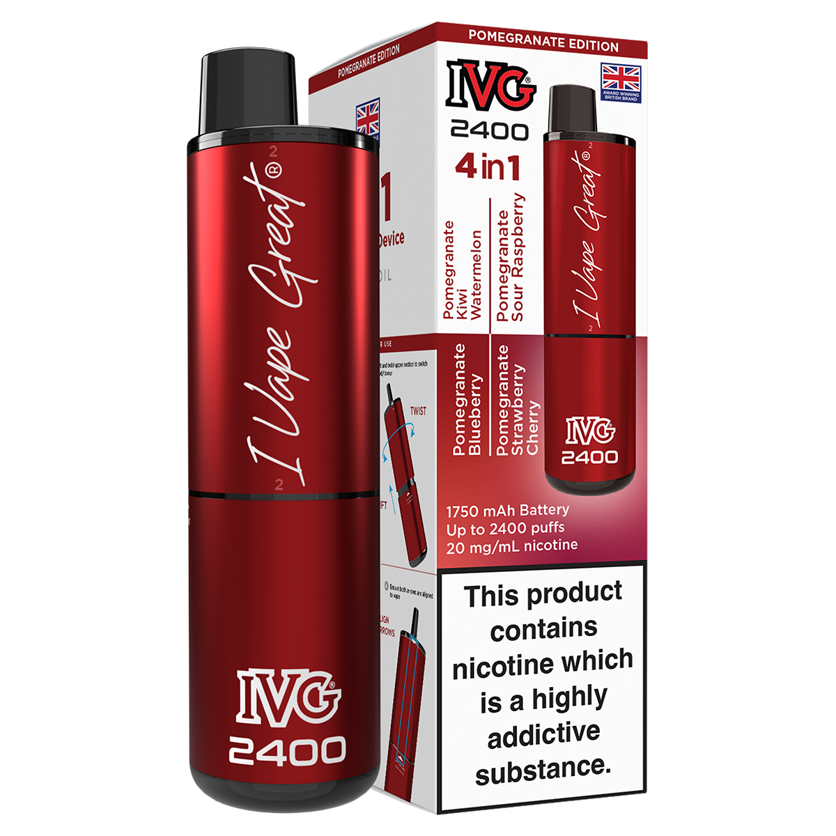 IVG 2400 Rechargeable Vape Kit