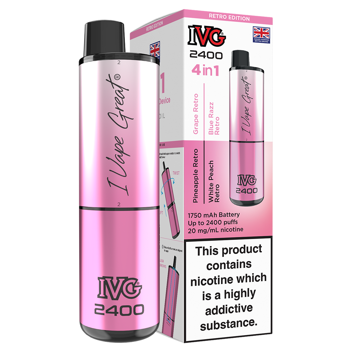 IVG 2400 Rechargeable Vape Kit