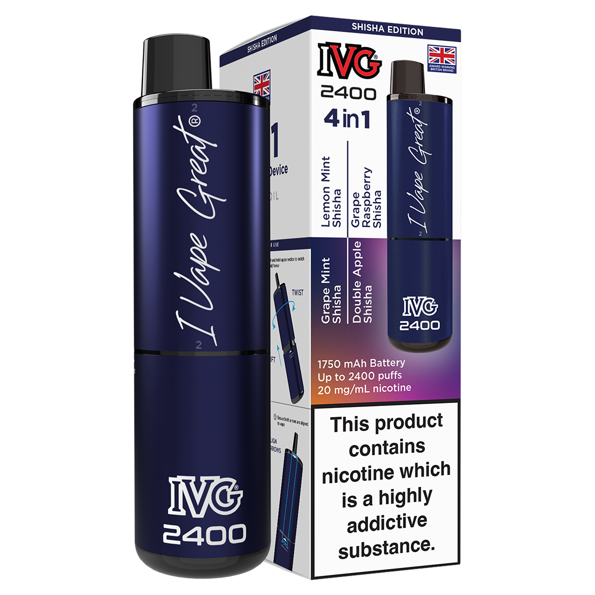 IVG 2400 Rechargeable Vape Kit