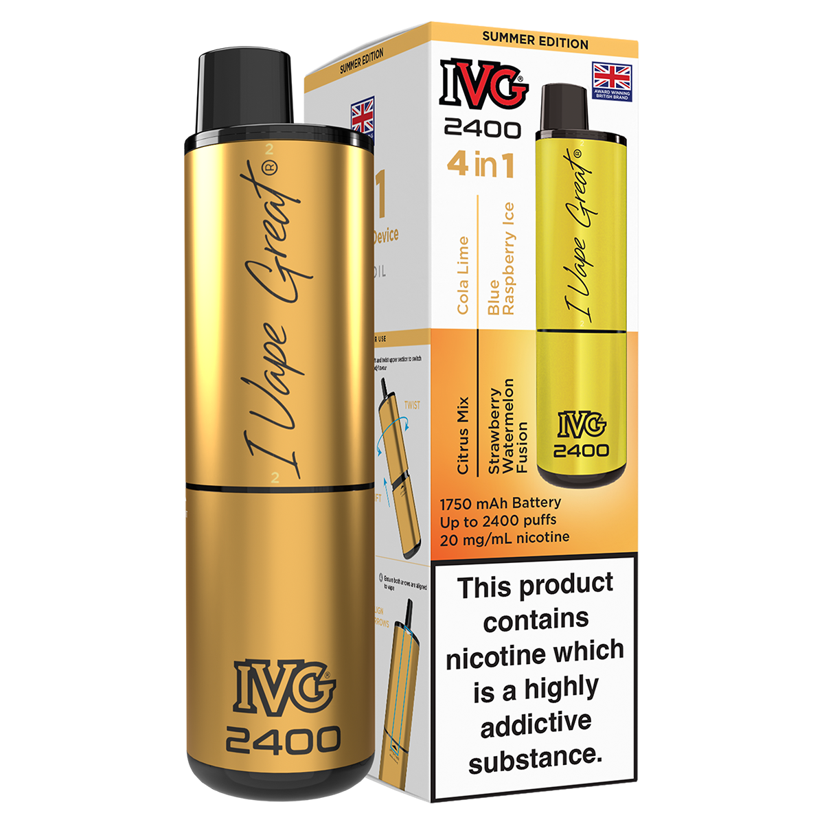 Summer Edition IVG 2400 Disposable Device