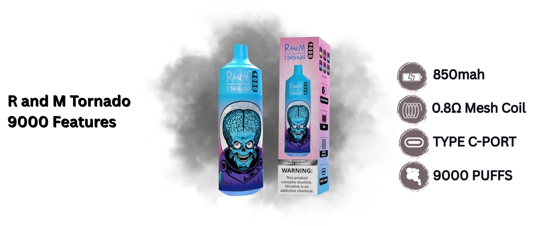 R and M Tornado 9000 Features