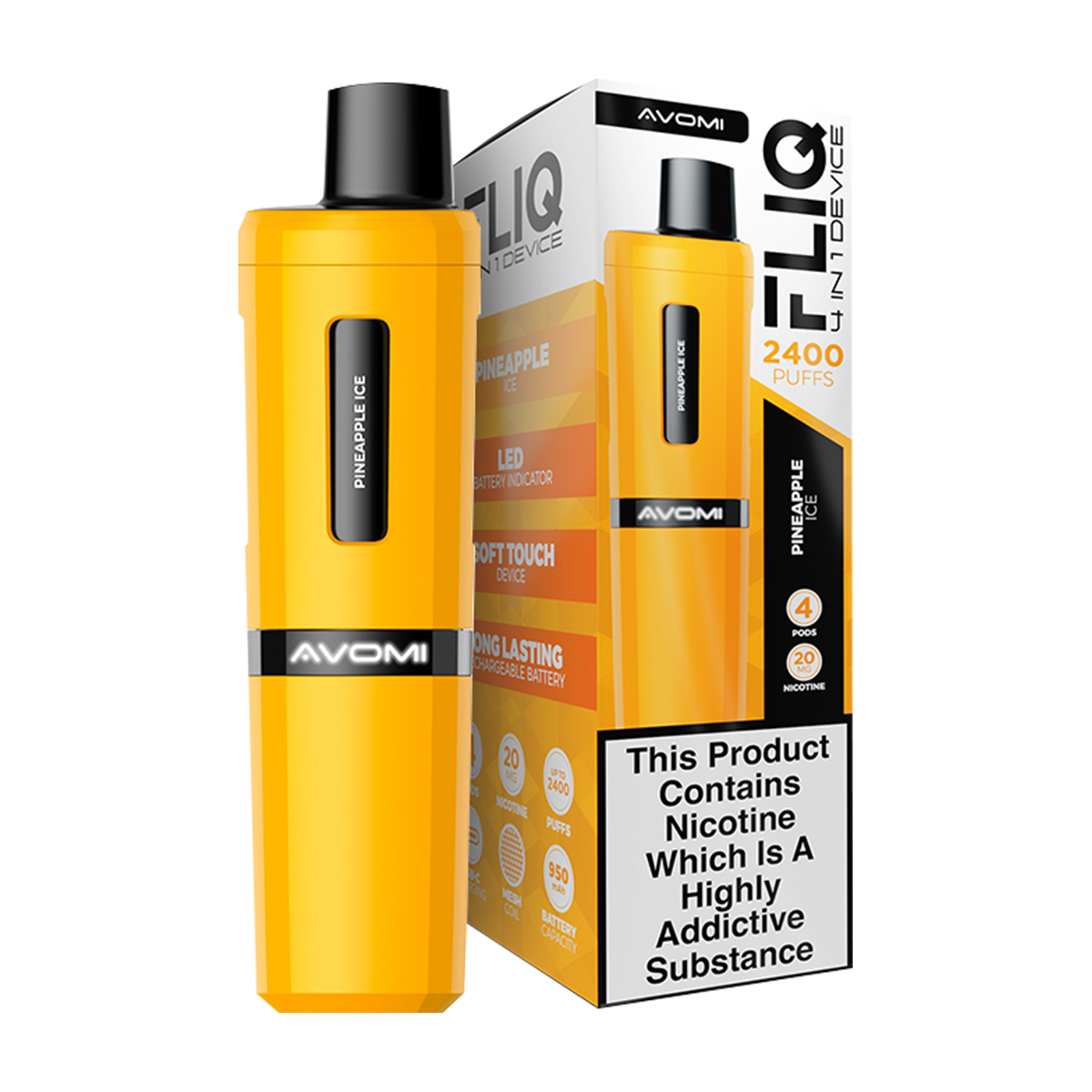 Pineapple Ice Avomi Fliq 4in1 Vape Kit