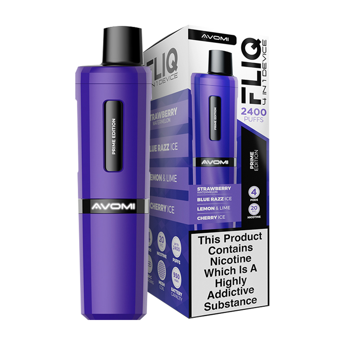 Prime Edition Avomi Fliq 4in1 Vape Kit