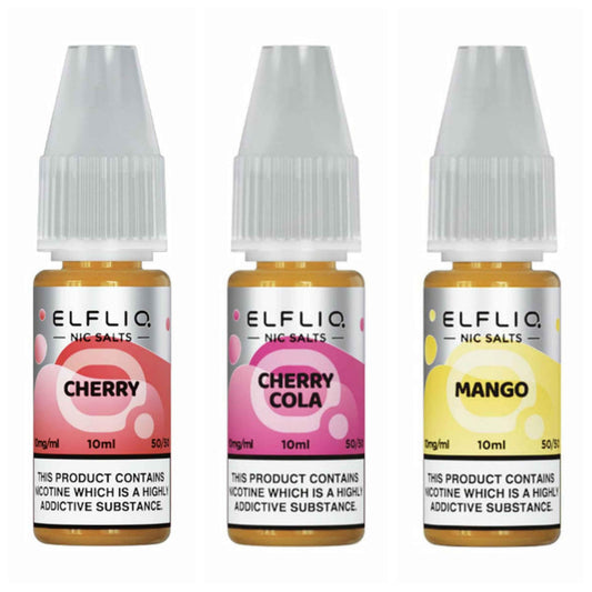 Box Of 10 Elfliq 10ml Nic Salt Liquid