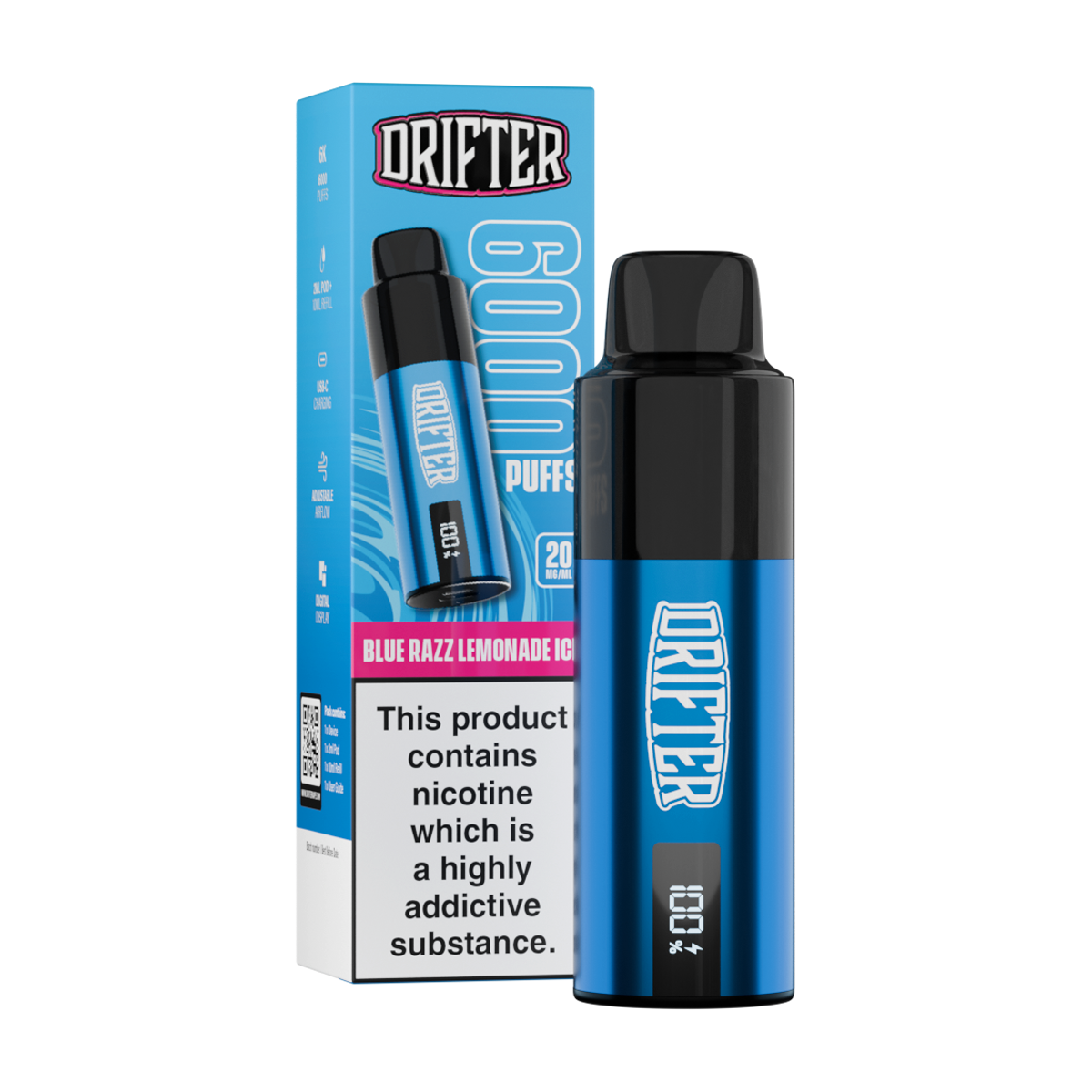 drifter 6k kit blue razz lemonade ice