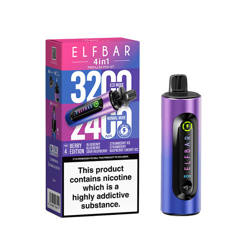 Elf Bar 4-in-1 Pod Kit – Ultimate Vaping Experience with 3200 Puffs