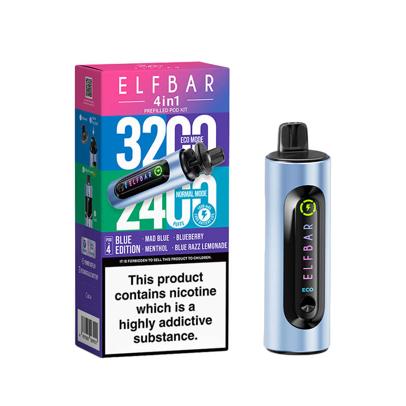 Elf Bar 4-in-1 Pod Kit – Ultimate Vaping Experience with 3200 Puffs